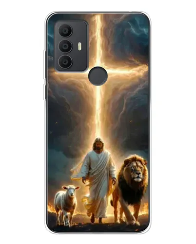 Чехол для TCL 30 SE с картинкой «Лев Иуды и Свет»