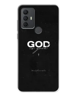 Чехол для TCL 30 SE с картинкой «GOD — Бог над всем»