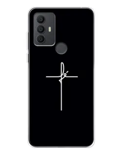 Чехол для TCL 30 SE с картинкой «Тонкий крест»