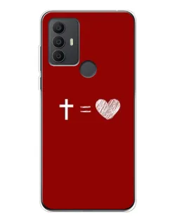 Чехол для TCL 30 SE с картинкой «Уравнение любви»