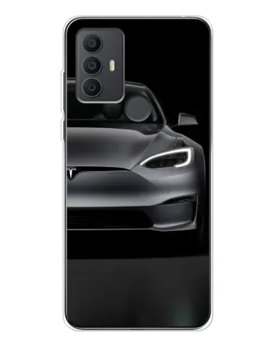 Чехол для TCL 30 SE с картинкой «Tesla Model S Look»