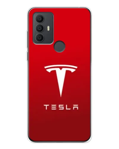Чехол для TCL 30 SE с картинкой «Tesla Red Classic»