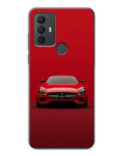 Чехол для TCL 30 SE с картинкой «Красный Mercedes AMG»