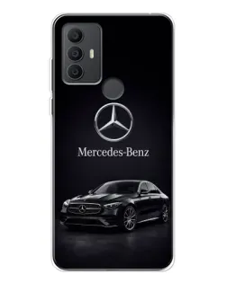 Чехол для TCL 30 SE с картинкой «Mercedes — решетка радиатора»