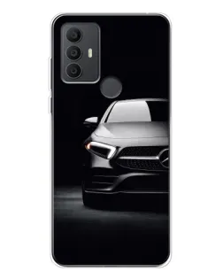 Чехол для TCL 30 SE с картинкой «Свет фар Mercedes»