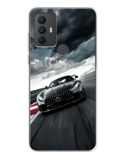 Чехол для TCL 30 SE с картинкой «Гоночный Mercedes AMG»