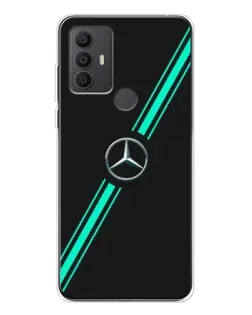 Чехол для TCL 30 SE с картинкой «Спортивные линии Mercedes»