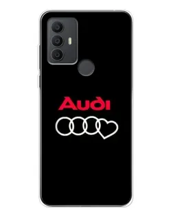 Чехол для TCL 30 SE с картинкой «Логотип Audi Heart»