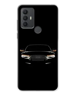 Чехол для TCL 30 SE с картинкой «Audi — ночной контур»