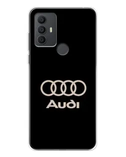Чехол для TCL 30 SE с картинкой «Audi — золотой логотип»