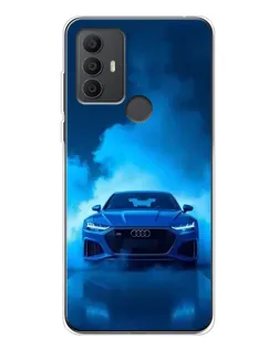 Чехол для TCL 30 SE с картинкой «Audi — голубая энергия»