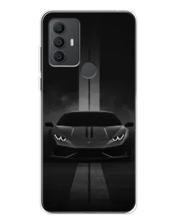 Чехол для TCL 30 SE с картинкой «Lamborghini симметрия дорог»