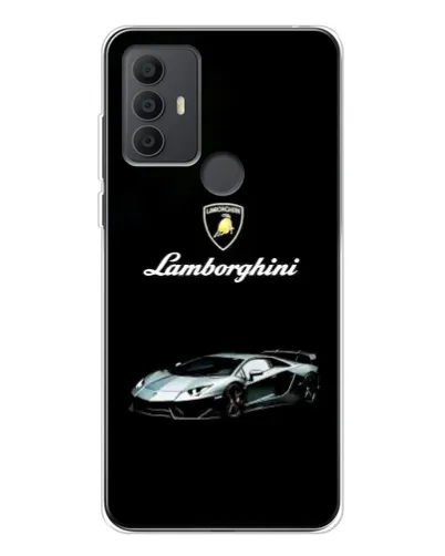 Чехол для TCL 30 SE с картинкой «Логотип Lamborghini классика»