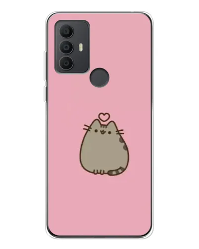 Чехол для TCL 30 SE с картинкой «Pusheen сердце»