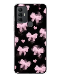 Чехол для TCL 30 SE с картинкой «Геометрия банта»