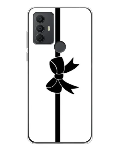 Чехол для TCL 30 SE с картинкой «Вертикальный бант»