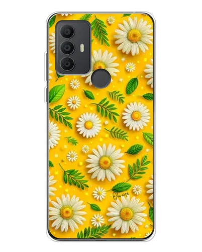 Чехол для TCL 30 SE с картинкой «Ромашковое солнце»