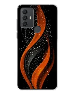 Чехол для TCL 30 SE с картинкой «Огненная звездная волна»