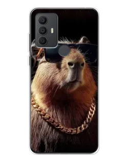 Чехол для TCL 30 SE с картинкой «Капибара золотая цепь» Чехол для TCL 30 SE с картинкой «Капибара золотая цепь»