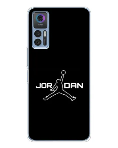 Чехол для TCL 30 с картинкой «Nike Pink Swirl»