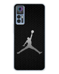 Чехол для TCL 30 с картинкой «Jordan Dark Carbon»