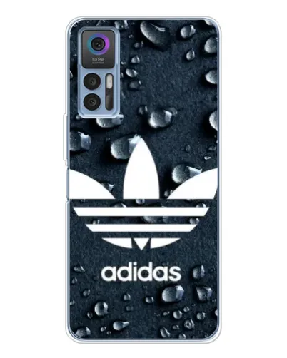 Чохол для TCL 30 з картинкою «Adidas Trefoil Blue»