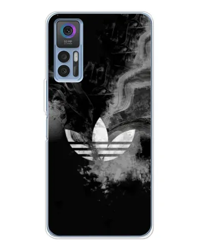 Чохол для TCL 30 з картинкою «Абстрактний дим Adidas»