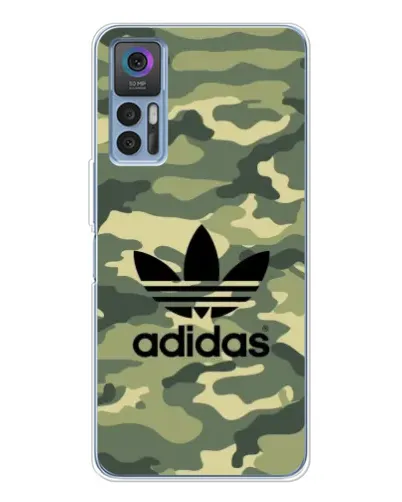 Чохол для TCL 30 з картинкою «Мілітарі стиль Adidas»