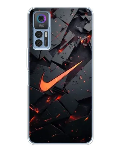 Чохол для TCL 30 з картинкою «Nike — ефект розломів»