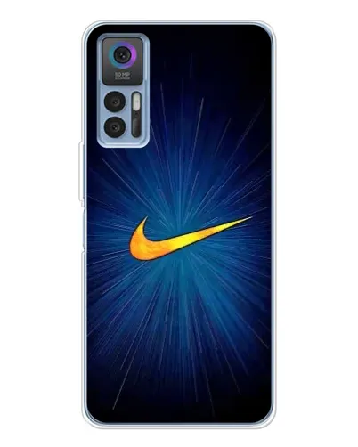 Чохол для TCL 30 з картинкою «Синій пульс Nike» Чохол для TCL 30 з картинкою «Синій пульс Nike»