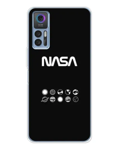 Чохол для TCL 30 з картинкою «NASA — технічний принт»