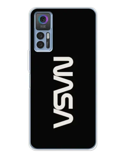 Чохол для TCL 30 з картинкою «NASA — вертикальний логотип»