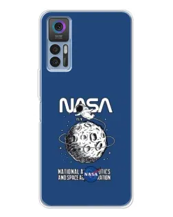 Чохол для TCL 30 з картинкою «NASA — місячна місія»