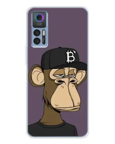 Чохол для TCL 30 з картинкою «Bored Ape в кепці»