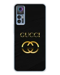 Чохол для TCL 30 з картинкою «Золотий логотип Gucci»