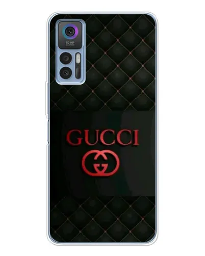 Чохол для TCL 30 з картинкою «Gucci — стьобаний чорний»