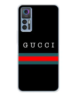 Чохол для TCL 30 з картинкою «Gucci — червоний пояс»