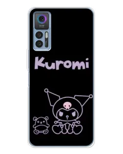 Чохол для TCL 30 з картинкою «Kuromi — чорний мінімалізм» Чохол для TCL 30 з картинкою «Kuromi — чорний мінімалізм»