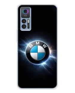 Чохол для TCL 30 з картинкою «BMW — неонове сяйво»