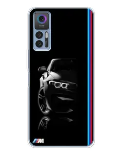 Чохол для TCL 30 з картинкою «Силует BMW в темряві»