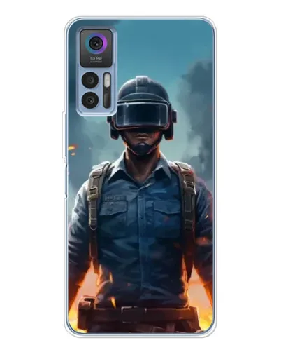 Чехол для TCL 30 с картинкой «PUBG — реалистичный герой»