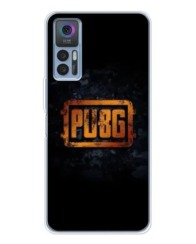 Чехол для TCL 30 с картинкой «PUBG — золотой логотип»