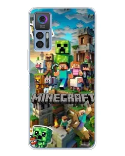 Чохол для TCL 30 з картинкою «Замок Minecraft»