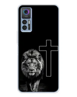Чехол для TCL 30 с картинкой «Лев и Крест» Чехол для TCL 30 с картинкой «Лев и Крест»