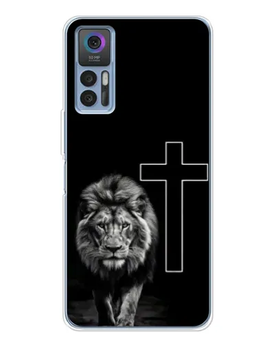Чехол для TCL 30 с картинкой «Лев и Крест»