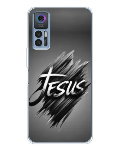 Чехол для TCL 30 с картинкой «Надпись Jesus Graffiti»