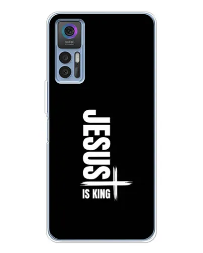 Чехол для TCL 30 с картинкой «Вертикаль веры Jesus»
