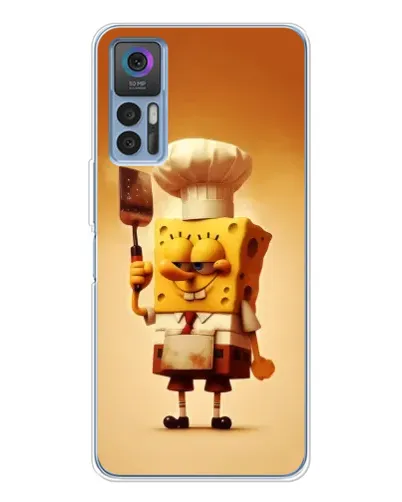 Чохол для TCL 30 з картинкою «Губка Боб кухар»