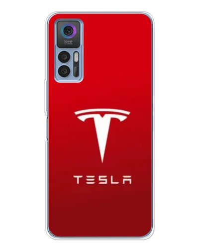 Чохол для TCL 30 з картинкою «Tesla Red Classic»