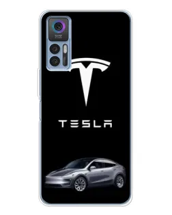 Чохол для TCL 30 з картинкою «Tesla Model Y»